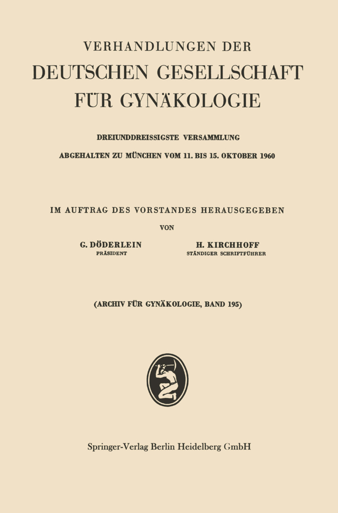 Verhandlungen der Deutschen Gesellschaft für Gynäkologie