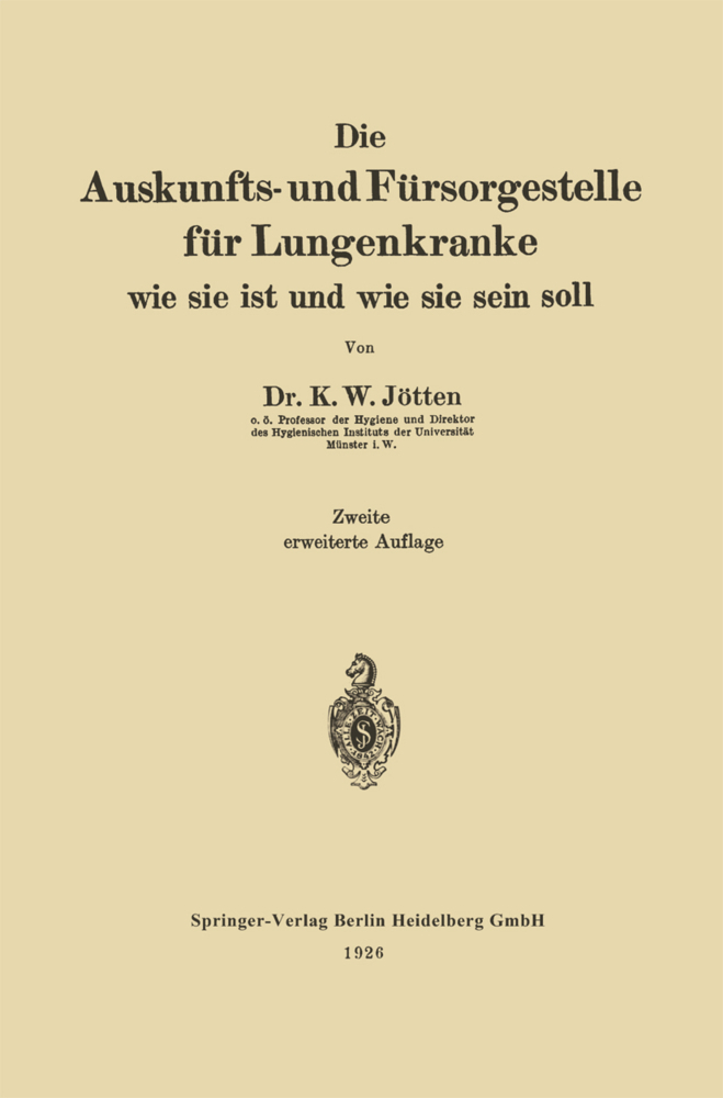 Die Auskunfts- und Fürsorgestelle für Lungenkranke