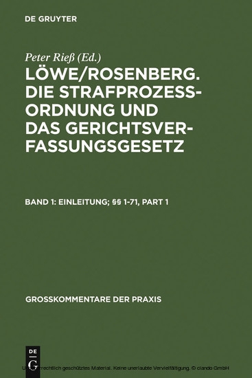 Einleitung; 1-71