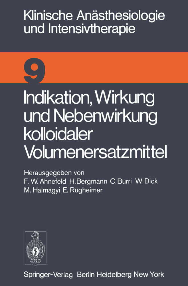 Indikation, Wirkung und Nebenwirkung kolloidaler Volumenersatzmittel