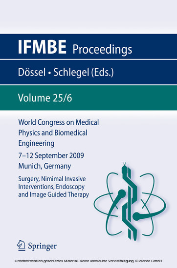 World Congress on Medical Physics and Biomedical Engineering September 7 - 12, 2009 Munich, Germany