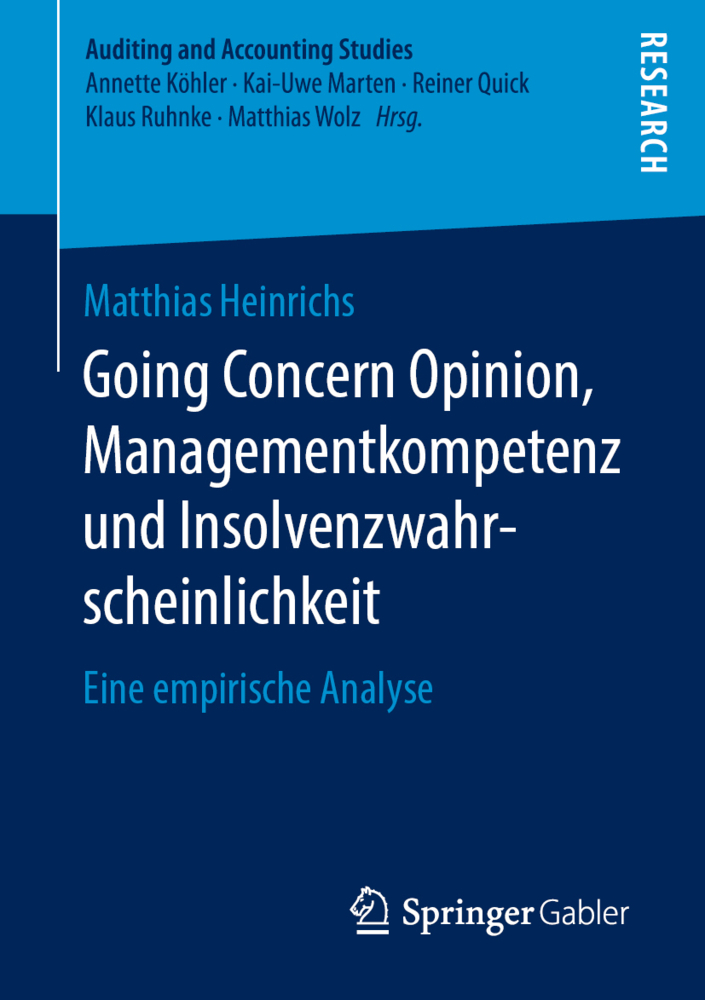 Going Concern Opinion, Managementkompetenz und Insolvenzwahrscheinlichkeit
