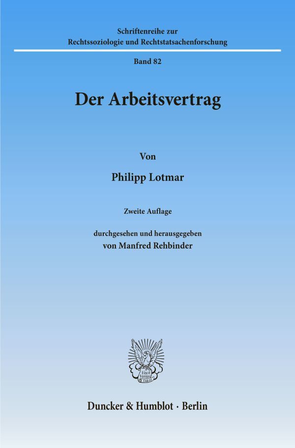 Der Arbeitsvertrag.