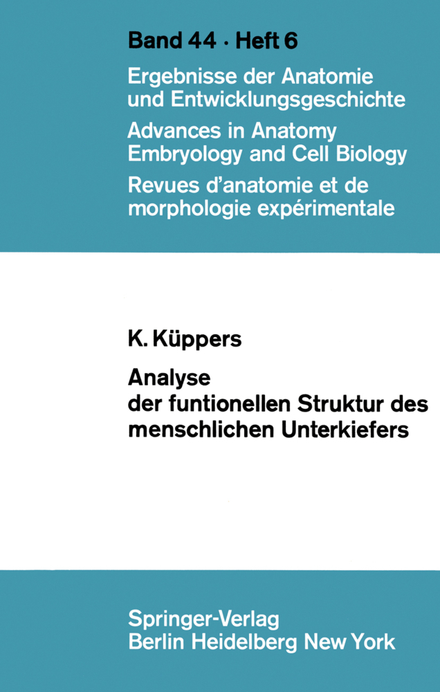 Analyse der funktionellen Struktur des menschlichen Unterkiefers