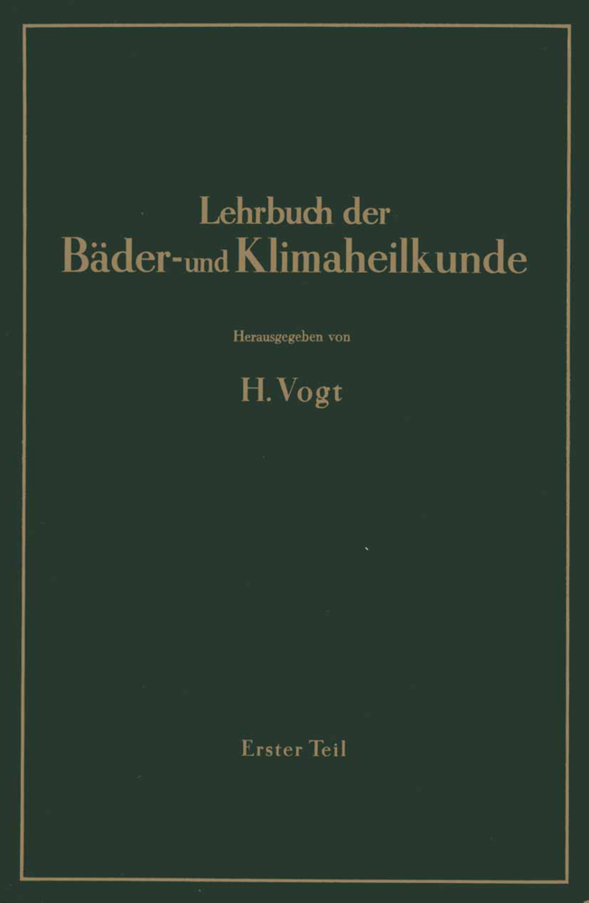 Lehrbuch der Bäder- und Klimaheilkunde