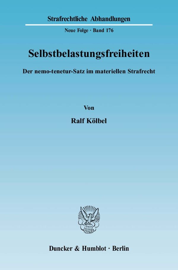 Selbstbelastungsfreiheiten.
