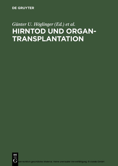 Hirntod und Organtransplantation