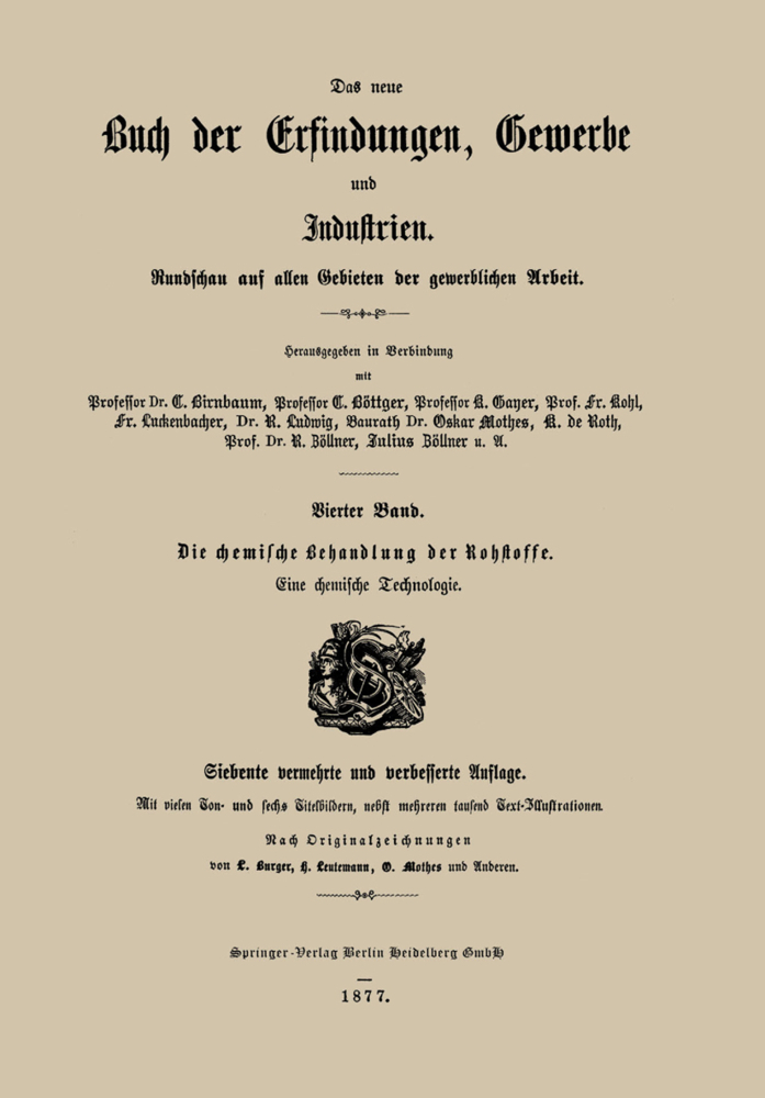Die chemische Behandlung der Rohstoffe