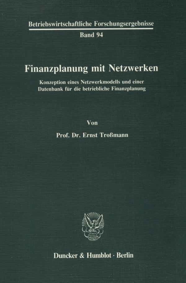 Finanzplanung mit Netzwerken.