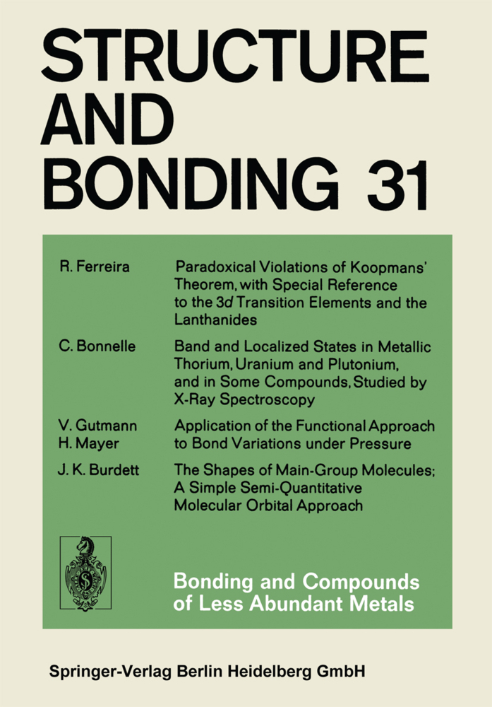 Bonding and Compounds of Less Abundant Metals
