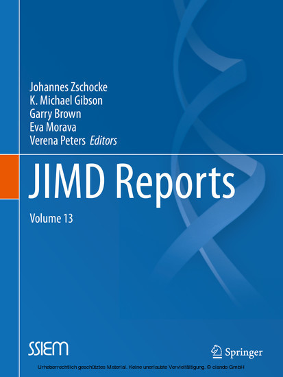 JIMD Reports - Case and Research Reports, Volume 13