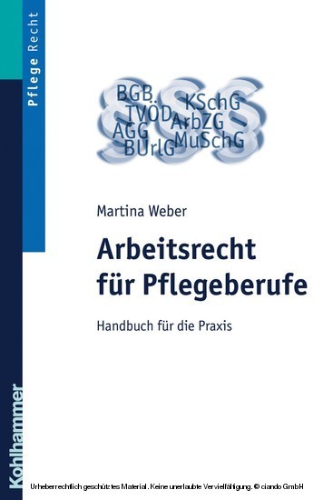 Arbeitsrecht für Pflegeberufe