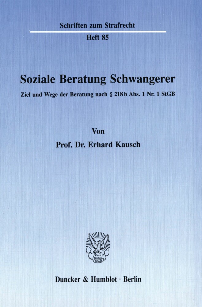 Soziale Beratung Schwangerer.
