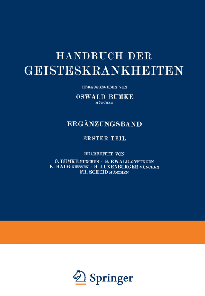 Handbuch der Geisteskrankheiten