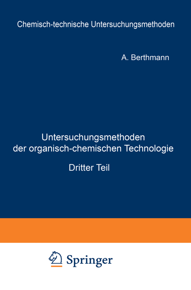 Untersuchungsmethoden der organisch-chemischen Technologie