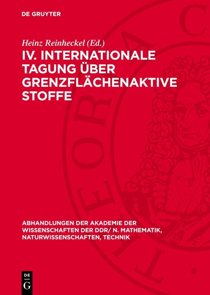 IV. Internationale Tagung über Grenzflächenaktive Stoffe