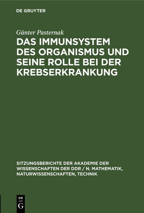 Das Immunsystem des Organismus und seine Rolle bei der Krebserkrankung