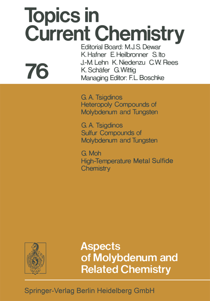 Aspects of Molybdenum and Related Chemistry