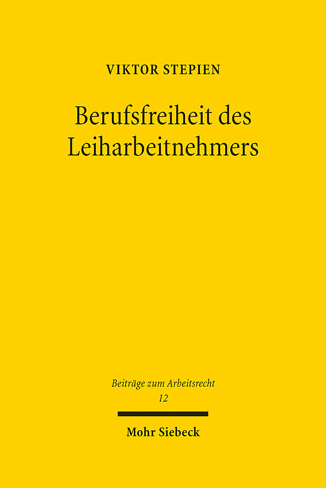 Berufsfreiheit des Leiharbeitnehmers