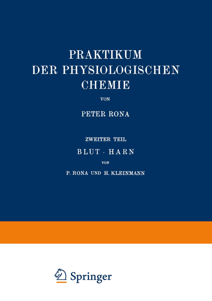 Praktikum der Physiologischen Chemie