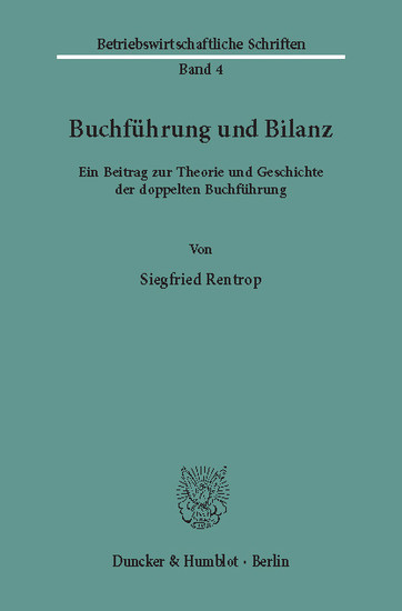 Buchführung und Bilanz.