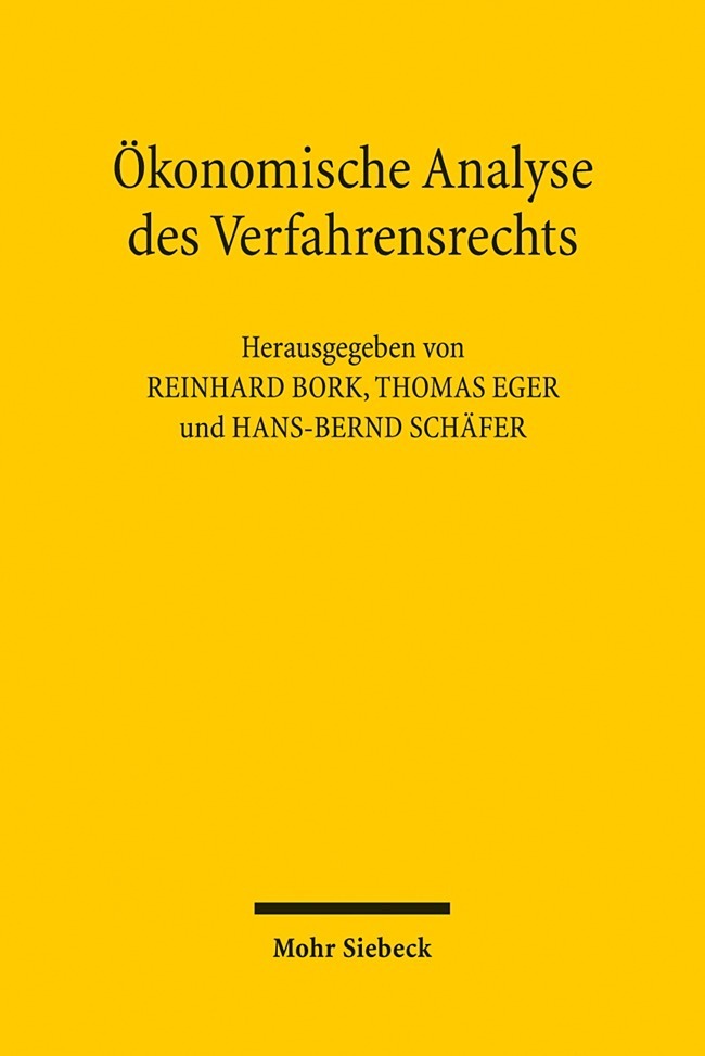 Ökonomische Analyse des Verfahrensrechts