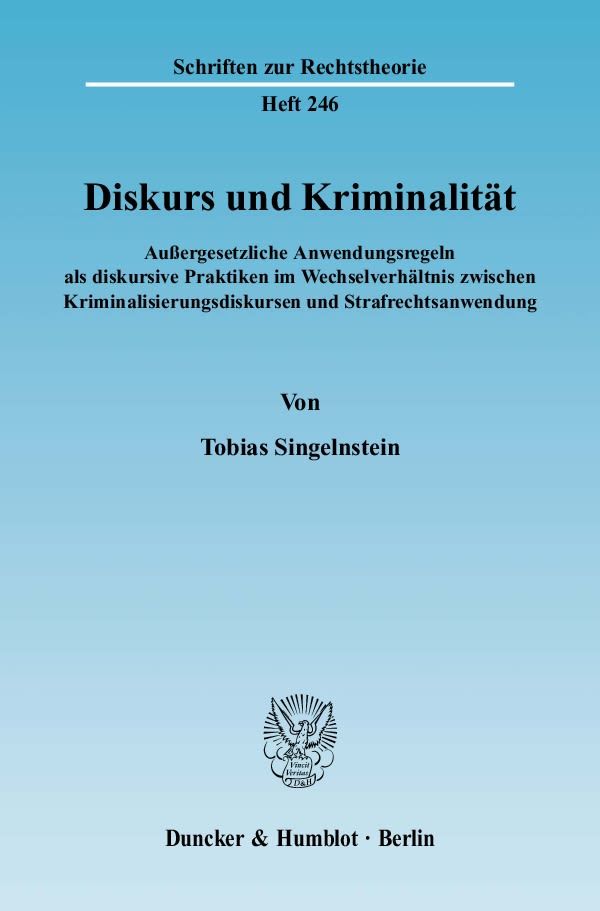 Diskurs und Kriminalität