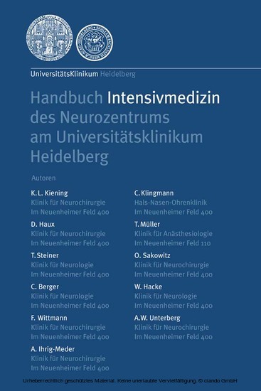 Handbuch Intensivmedizin des Neurozentrums am Universitätsklinikum Heidelberg