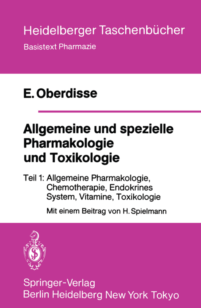 Allgemeine und spezielle Pharmakologie und Toxikologie. Tl.1