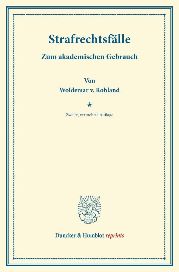 Strafrechtsfälle.
