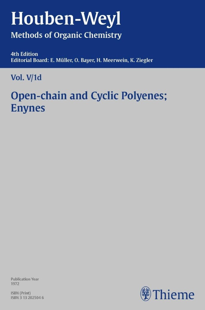 Houben-Weyl Methods of Organic Chemistry Vol. V/1d, 4th Edition