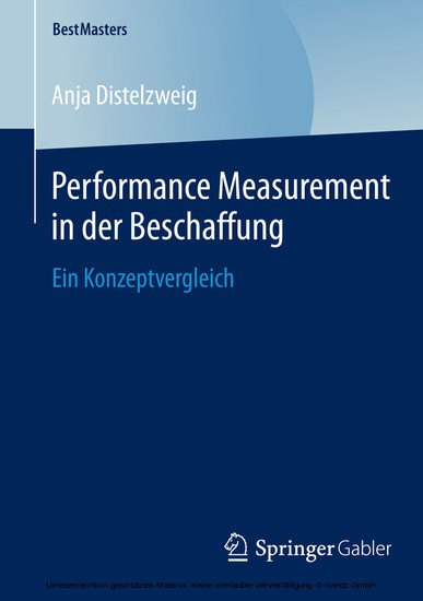 Performance Measurement in der Beschaffung