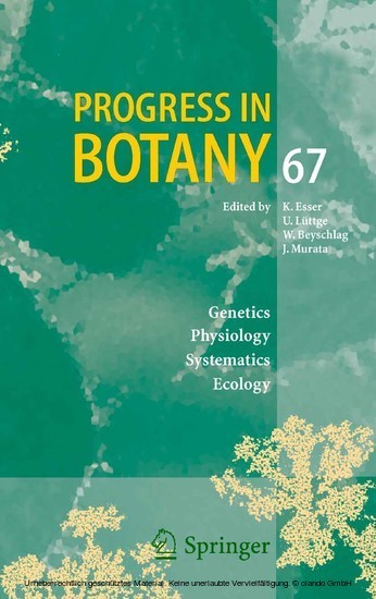 Progress in Botany 67