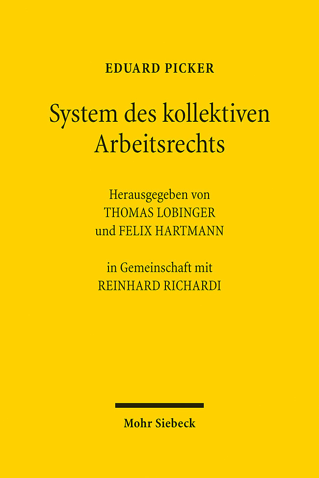 System des kollektiven Arbeitsrechts