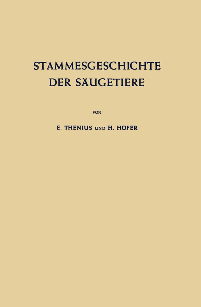 Stammesgeschichte der Säugetiere