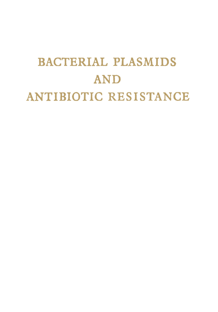 Bacterial Plasmids and Antibiotic Resistance