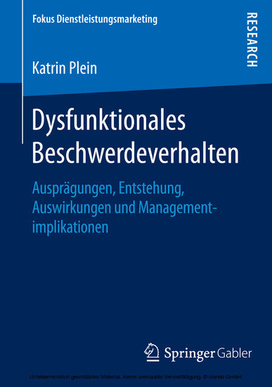 Dysfunktionales Beschwerdeverhalten