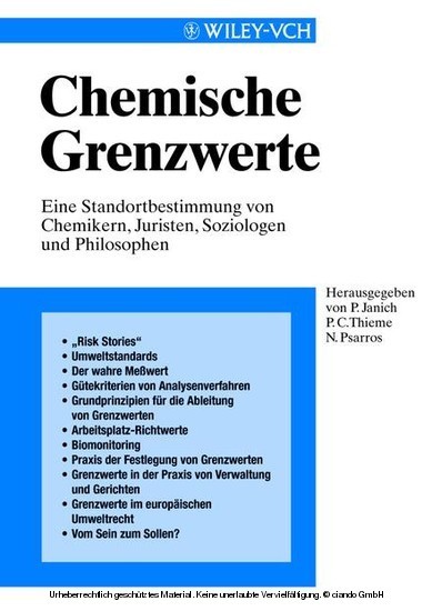 Chemische Grenzwerte