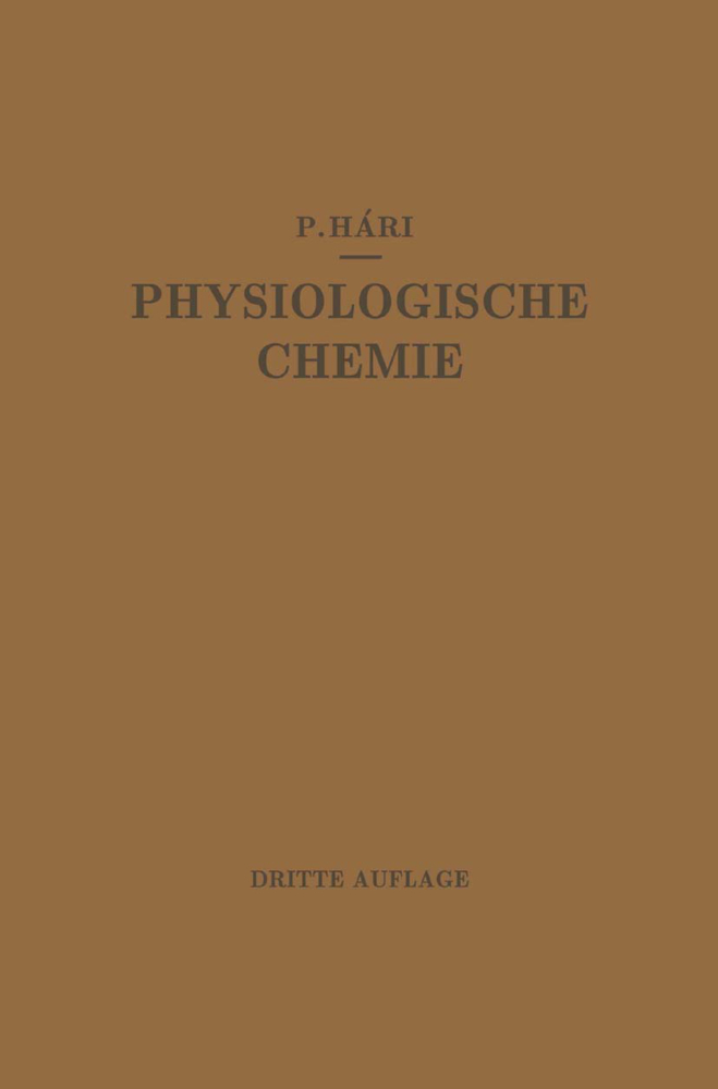 Kurzes Lehrbuch der Physiologischen Chemie