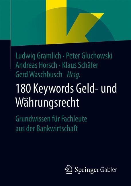 180 Keywords Geld- und Währungsrecht