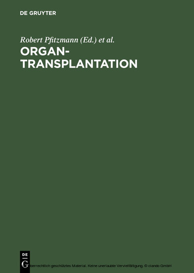 Organtransplantation