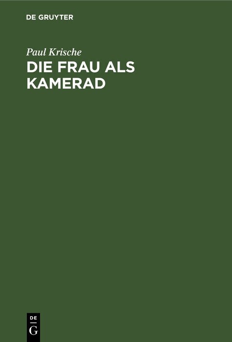 Die Frau als Kamerad