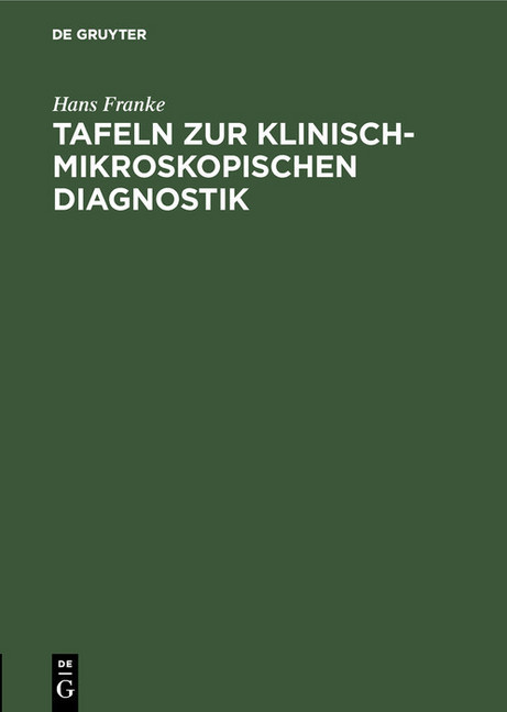 Tafeln zur klinisch-mikroskopischen Diagnostik