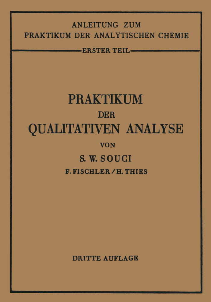 Praktikum der qualitativen Analyse