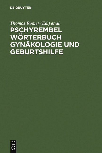 Pschyrembel Wörterbuch Gynäkologie und Geburtshilfe