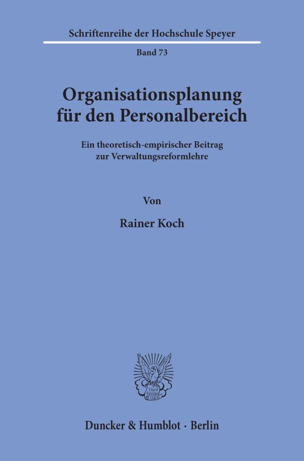 Organisationsplanung für den Personalbereich.