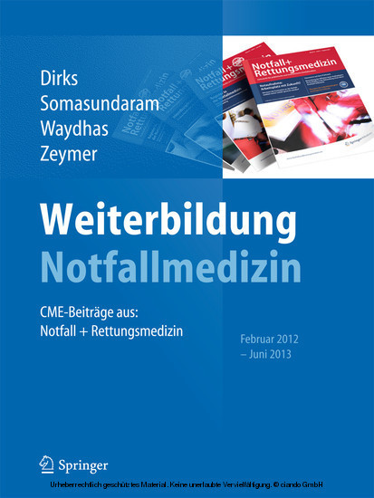 Weiterbildung Notfallmedizin