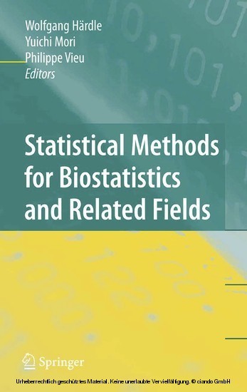 Statistical Methods for Biostatistics and Related Fields