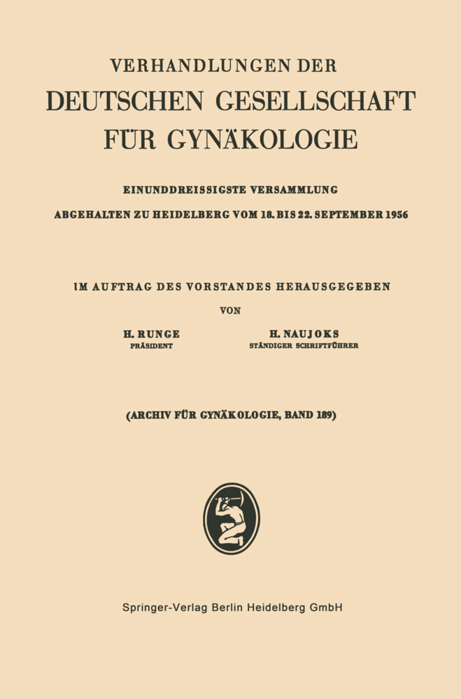 Einunddreissigste Versammlung Abgehalten zu Heidelberg vom 18. bis 22. September 1956