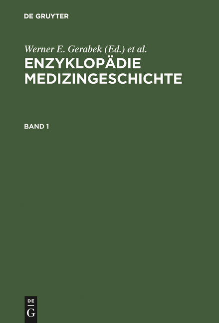 Enzyklopädie Medizingeschichte, 3 Teile